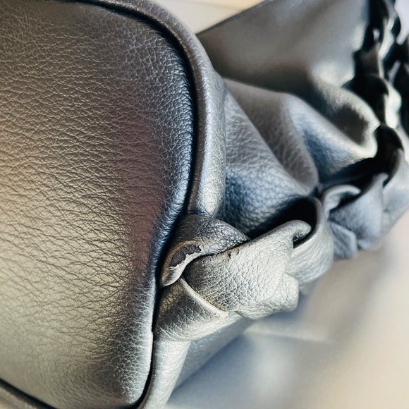 Urban Expressions Black Hobo Bag - Braided Shoulder Strap - Vegan Leather - Picture 7 of 10